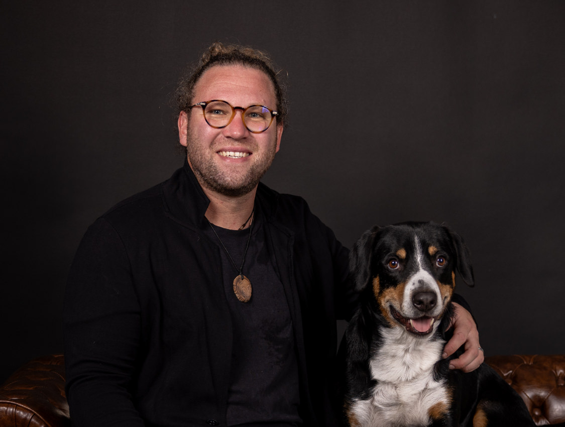 Philipp Kautz und Hund Spencer